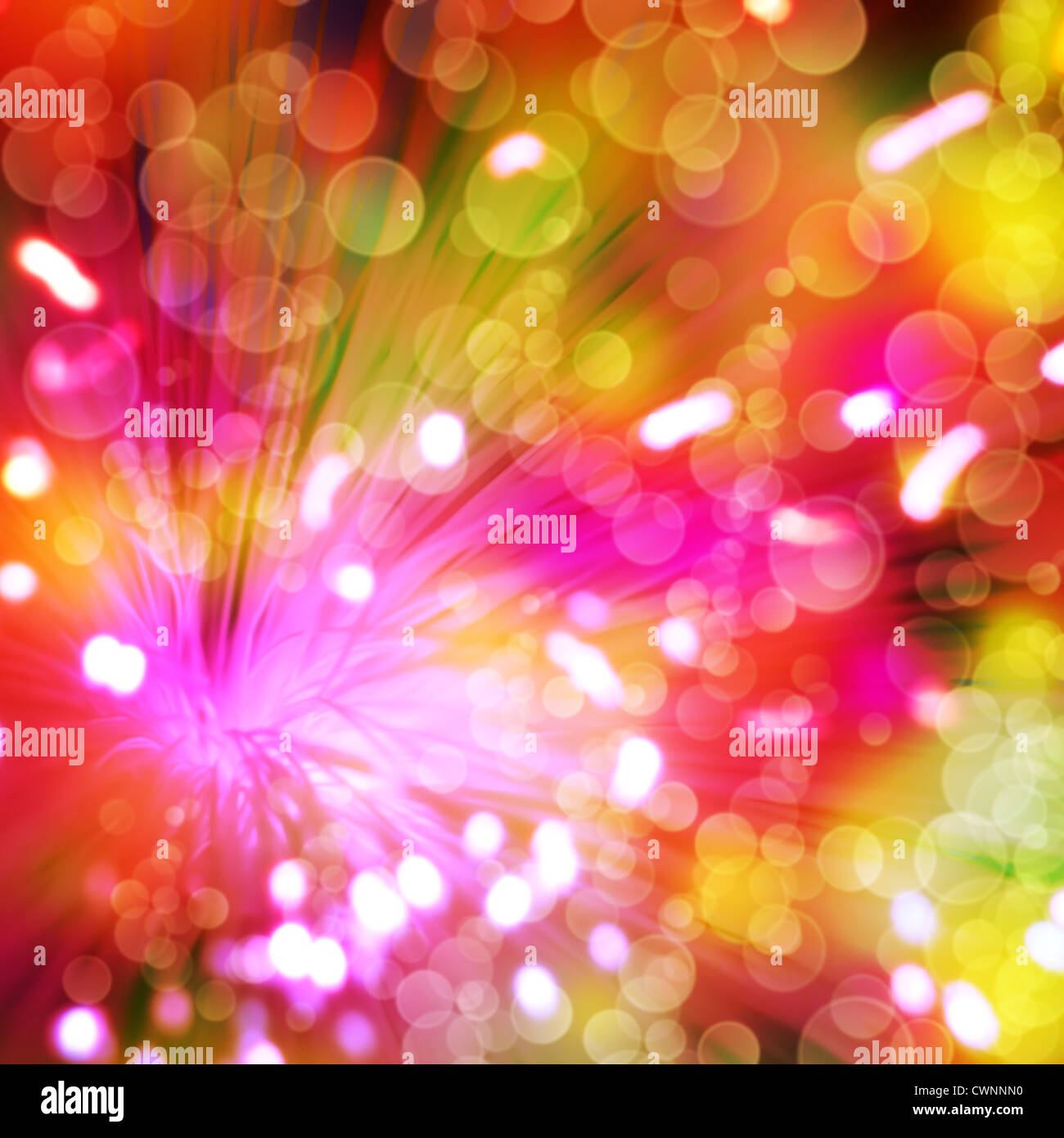 Abstract color backgrounds with glowing lines and bokeh Stock Photo