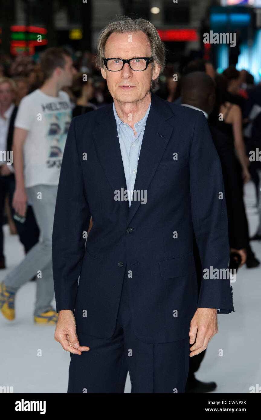Bill Nighy arrives for the UK premiere of Total Recall. Stock Photo