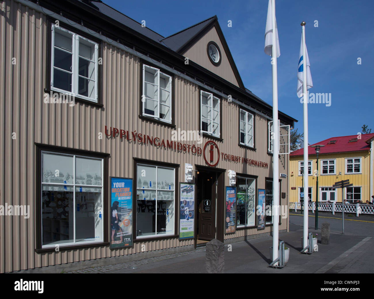 Tourist information centre, Ingólfstorg Square, Reykjavik, Iceland Stock Photo