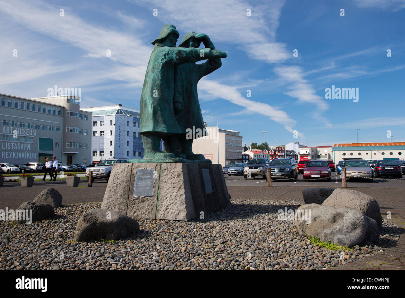 Looking Seawards memorial, Reykjavik, Iceland Stock Photo