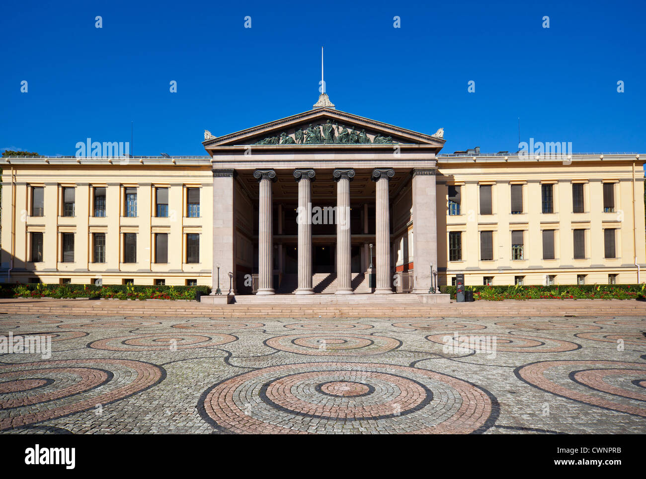 University of oslo front view stock photo alamy