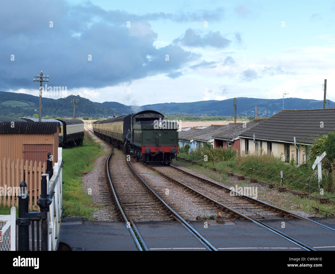Train moving through blue anchor station somerset uk hires stock photography and images Alamy Train moving through blue anchor station somerset uk hires stock photography and images Alamy