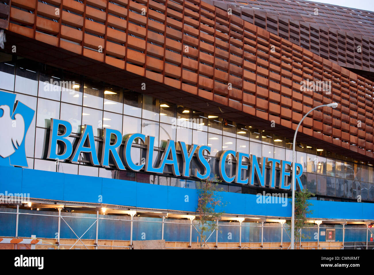 The Barclays Center home of the Brooklyn Nets Sports Arena and Concert Hall, Brooklyn, NY, USA Stock Photo