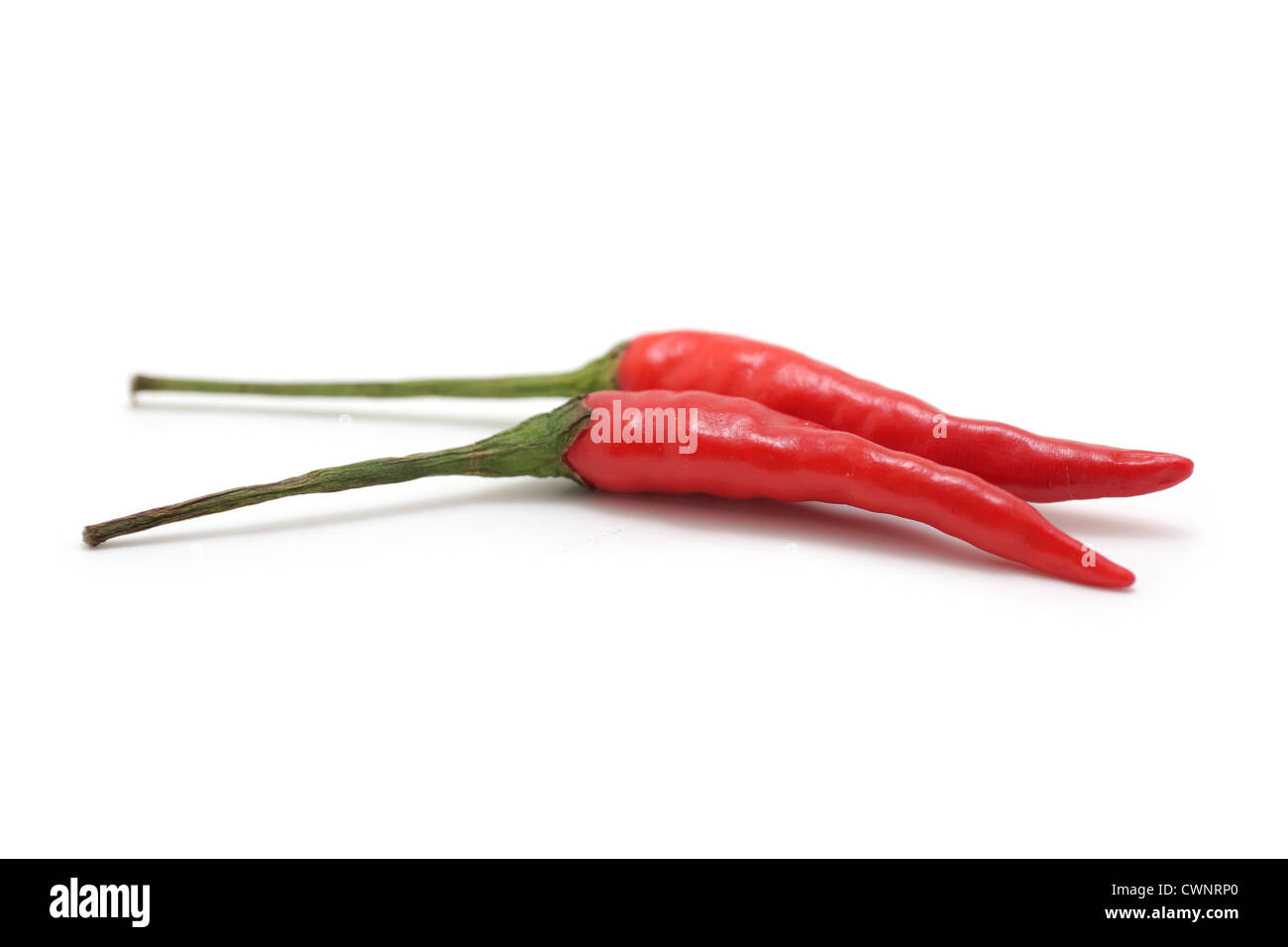 Red Chili Peppers, Hot Thai Chilis Stock Photo