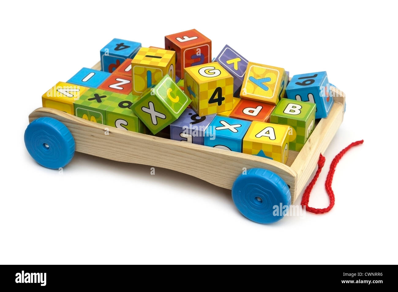 Building Blocks, Math Alphabet Numbers Stock Photo