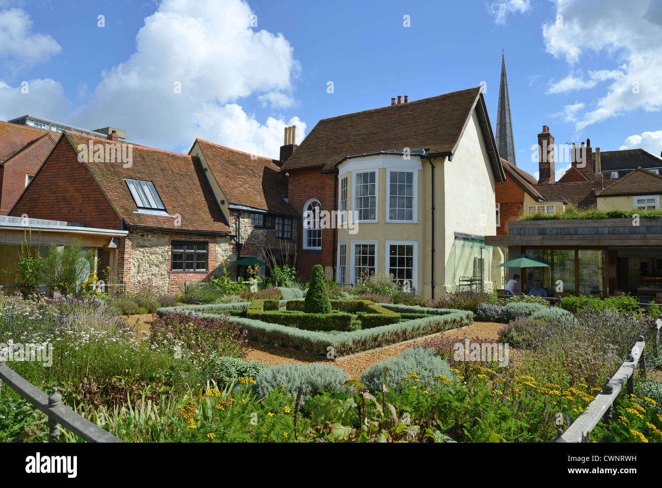 Garden at The Tudor House Museum, Bugle Street, Southampton, Hampshire