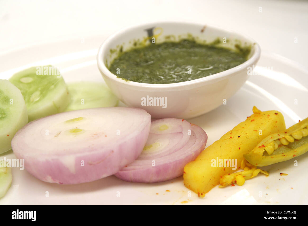 Indian style side dish Stock Photo - Alamy