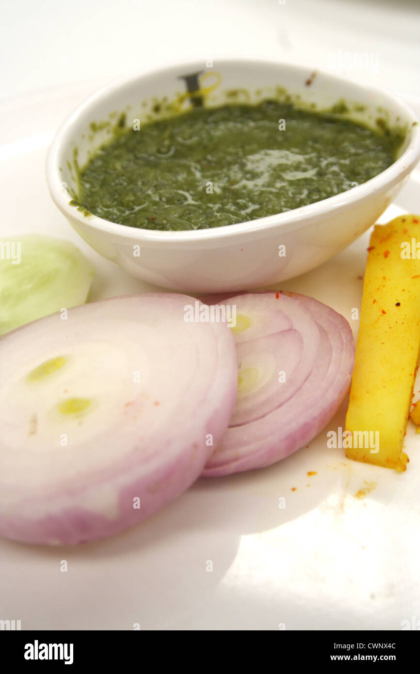 Indian style side dish Stock Photo - Alamy