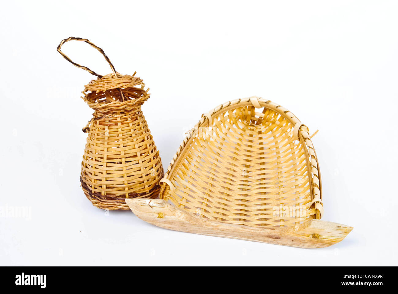 Thailand bamboo fishing trap made from bamboo wood Stock Photo - Alamy