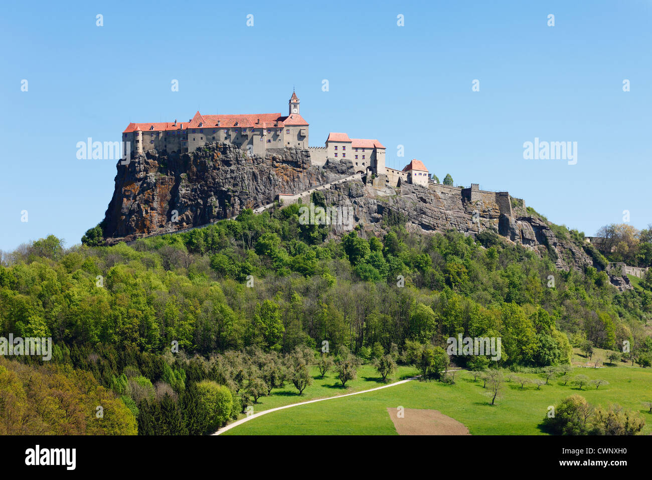 Austria, Styria, View of Riegersburg Castle Stock Photo