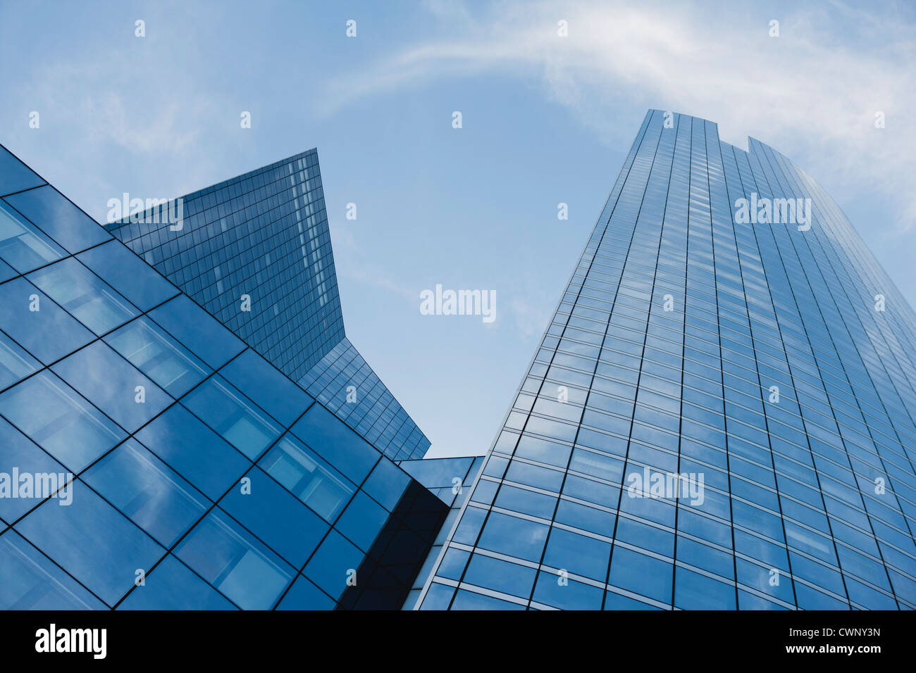 Facade of skyscrapers, low angle view Stock Photo - Alamy