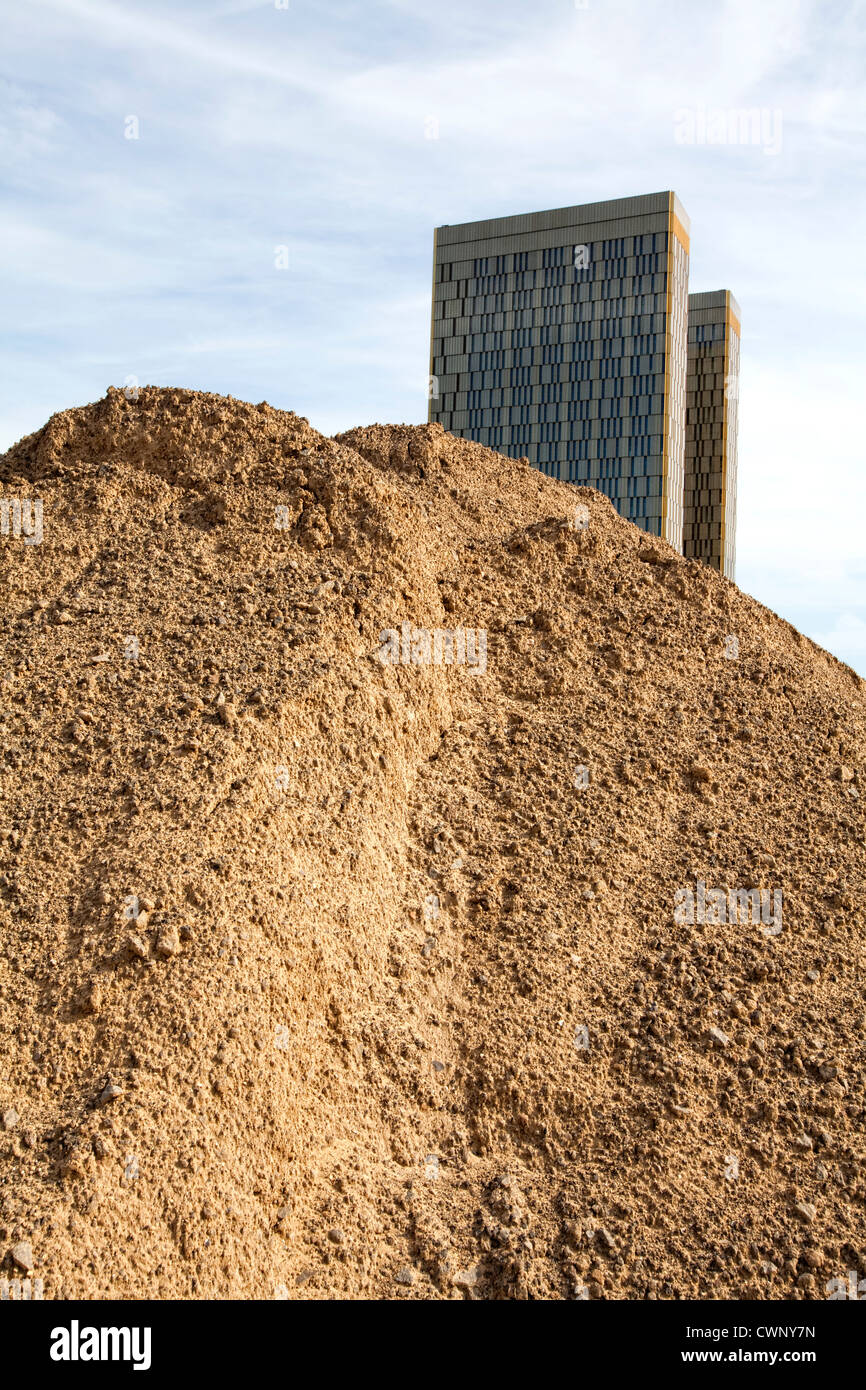 construction site, Office towers, European Court of Justice, Kirchberg Plateau, European District, Luxembourg City, Europe Stock Photo