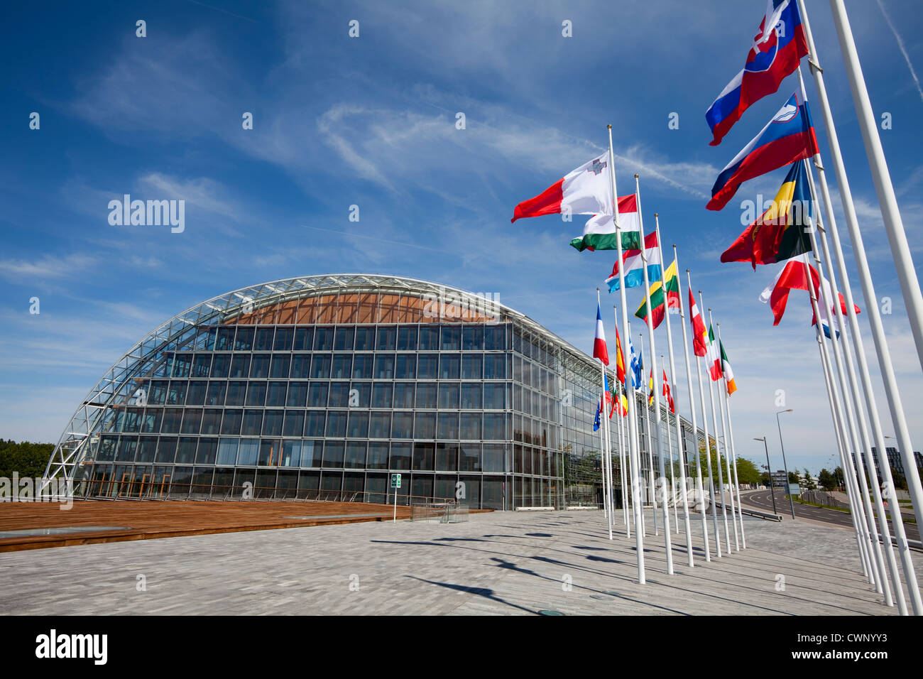 European Investment Bank, EIB, Kirchberg Plateau, European district, Luxembourg City, Europe Stock Photo