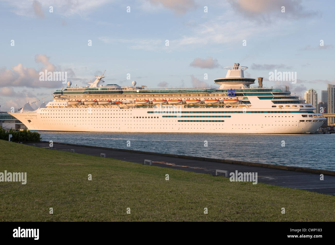 Cruise ship docked port miami hi-res stock photography and images - Alamy