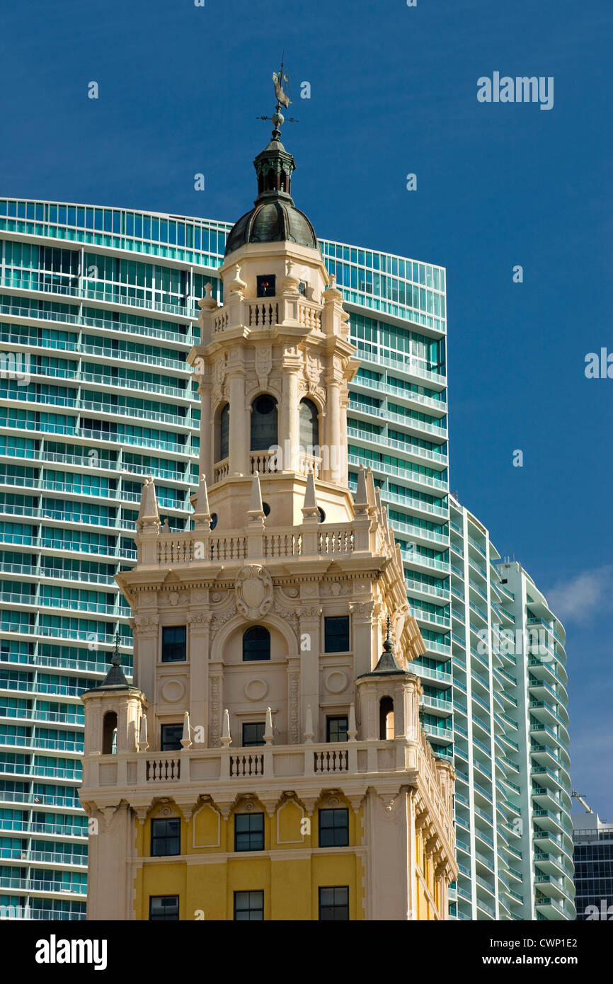 FREEDOM TOWER CUBAN IMMIGRATION MEMORIAL MIAMI FLORIDA USA Stock Photo