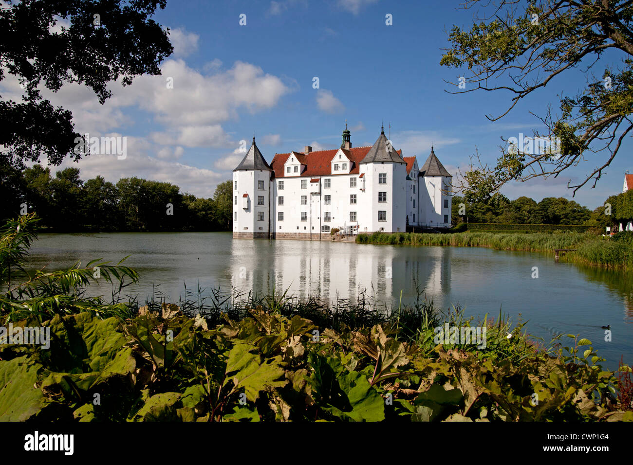 Gluecksburg Castle, important Renaissance castle in Gluecksburg, Schleswig-Holstein, Germany, Europe Stock Photo