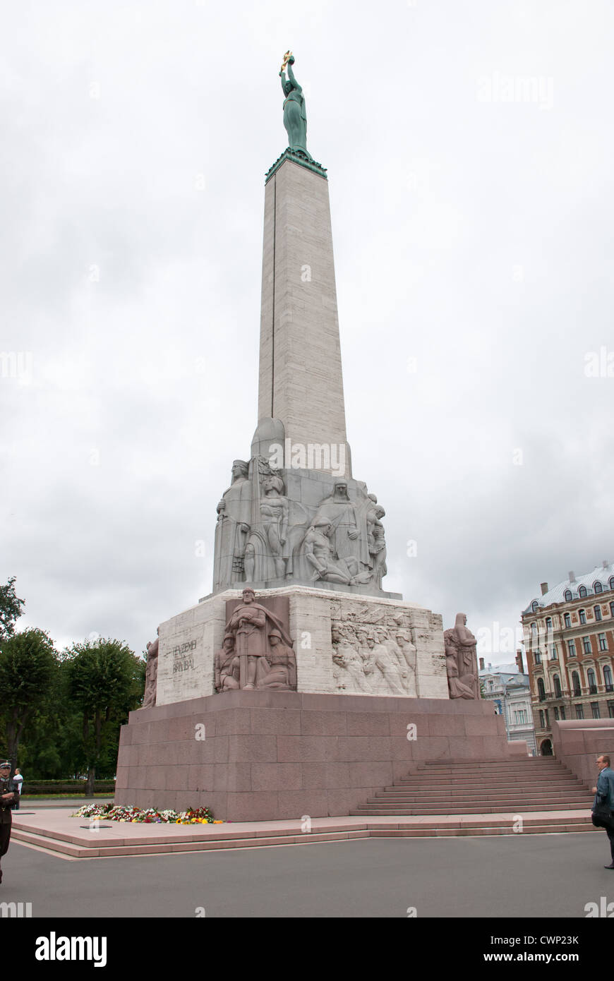 Riga, Latvia - Statue of liberty and freedom (summer 2008 Stock Photo ...