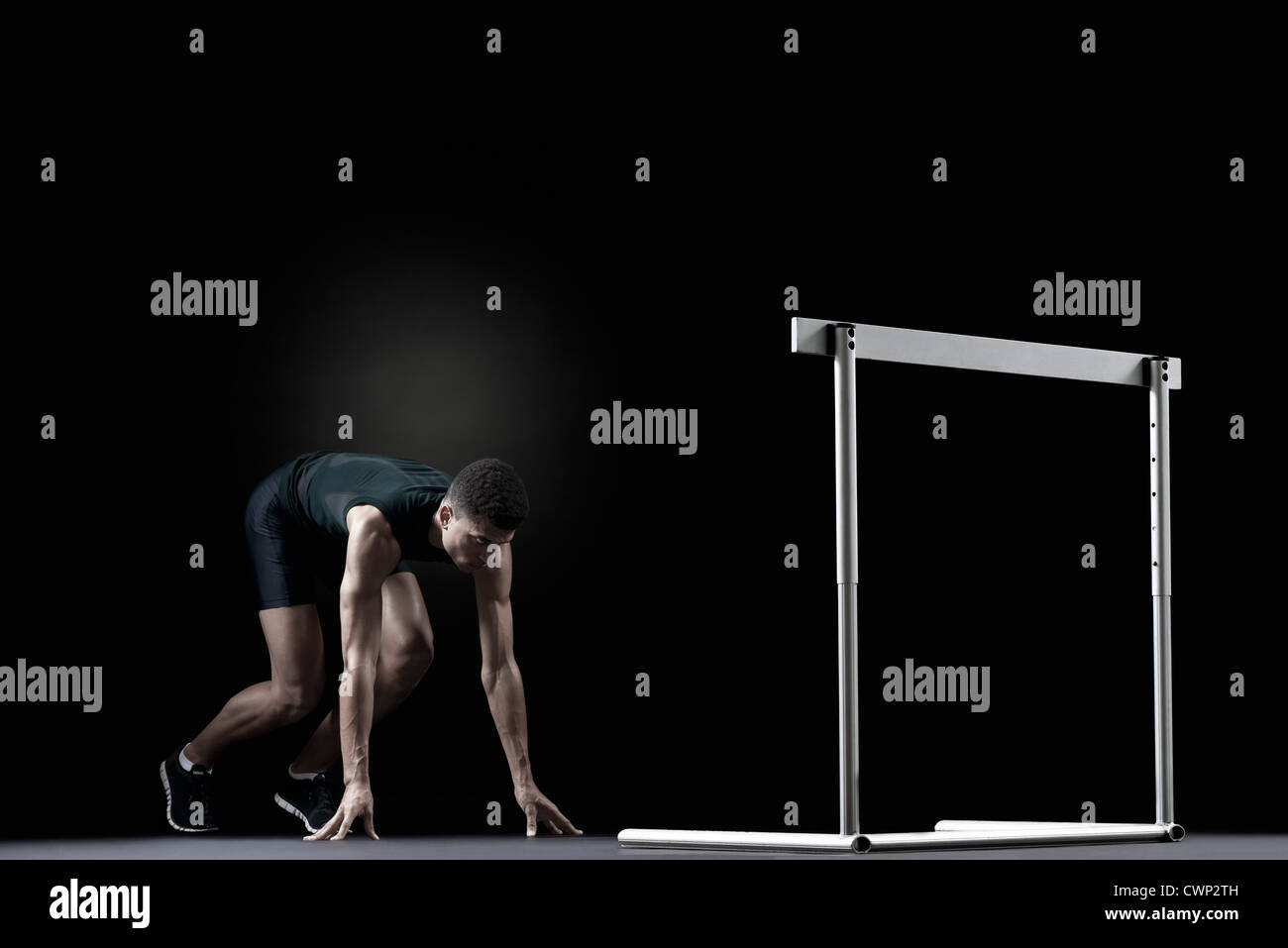 Hurdle in background hires stock photography and images Alamy