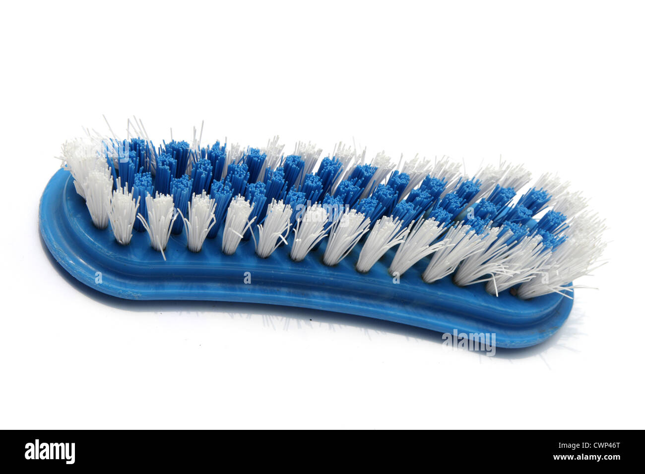 Plastic brush on white background Stock Photo - Alamy