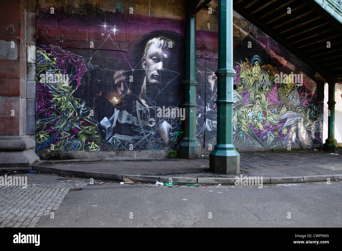 Graffiti, South Woodside Road, Kelvinbridge, Glasgow Scotland UK Stock Photo