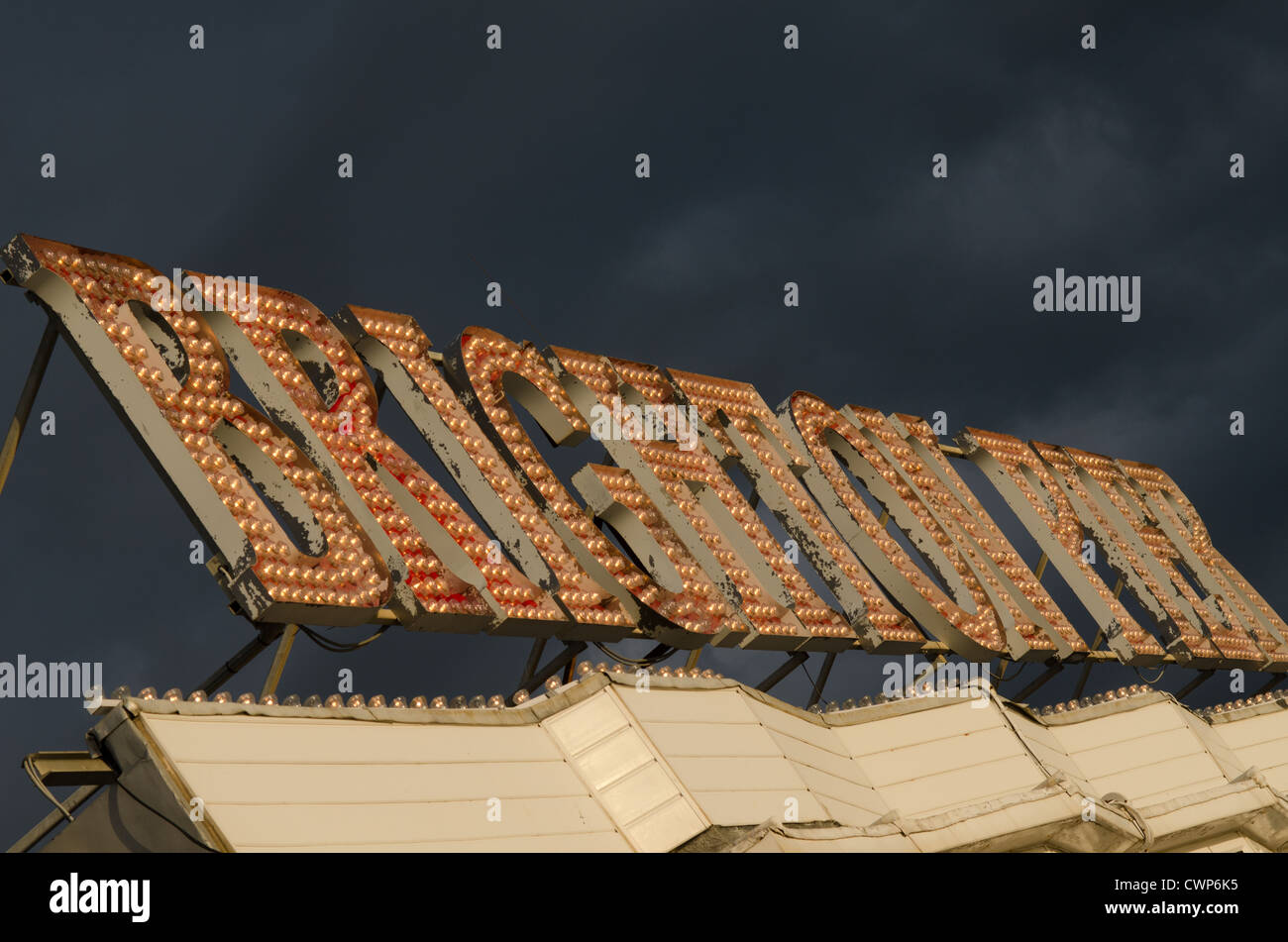 Brighton illuminated sign Stock Photo - Alamy