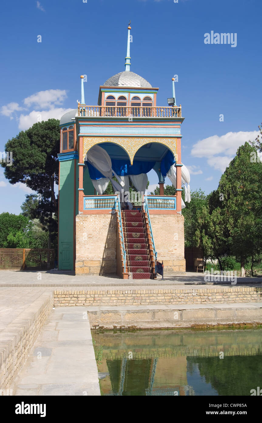 Sitorai Mokhi Khosa (Palace of Moon-like Stars), Summer Palace, Bukhara, Uzbekistan Stock Photo