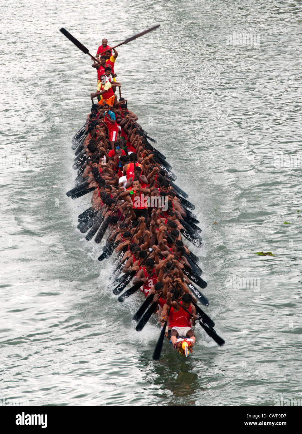 Nehru trophy snake boat race during onam celebration in Alleppey, Alappuzha, kerala Stock Photo