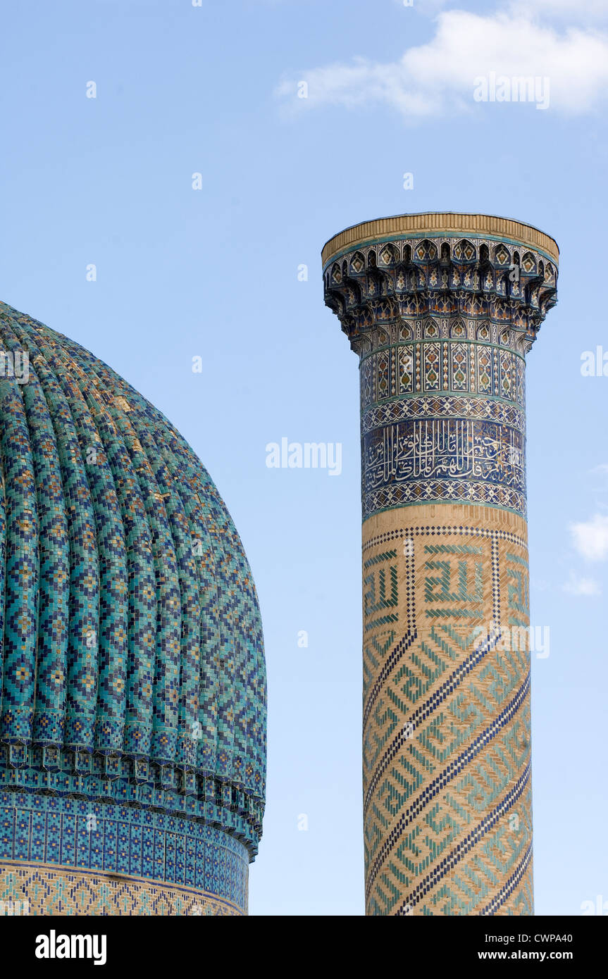 Guri Amir Mausoleum, Samarkand, Uzbekistan Stock Photo