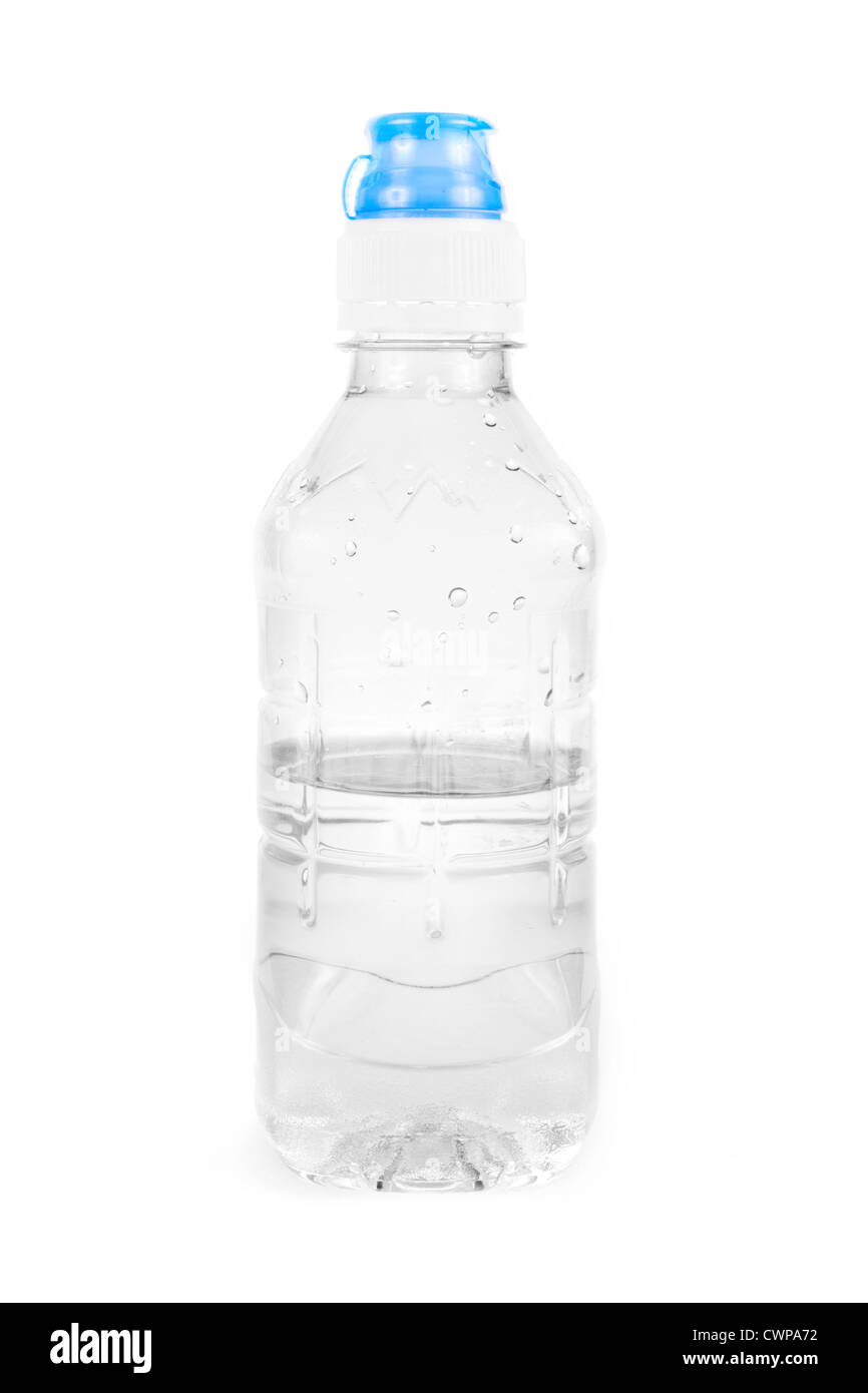 Plastic water bottle on a white background Stock Photo - Alamy