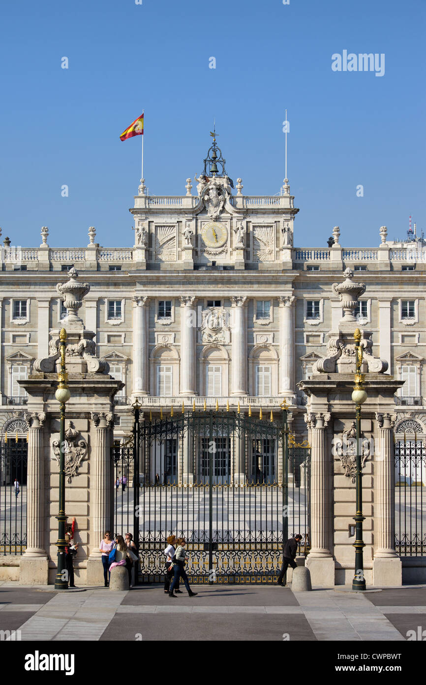 Royal Palace (Spanish Palacio Real) historic landmark in Madrid, Spain