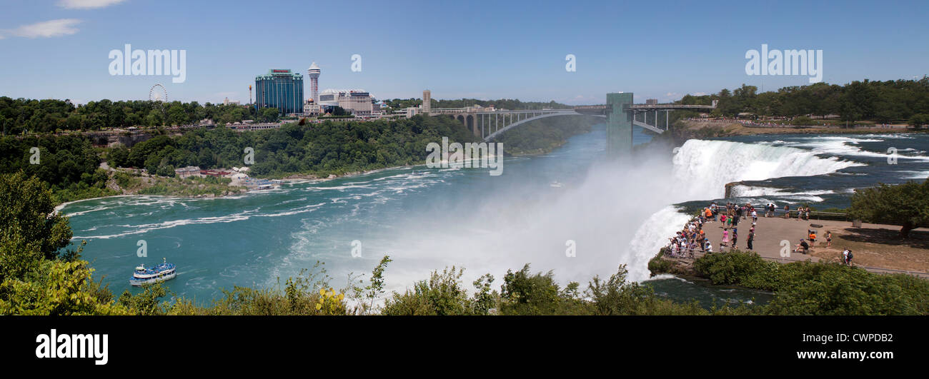 Niagara Falls Panorama Stock Photo