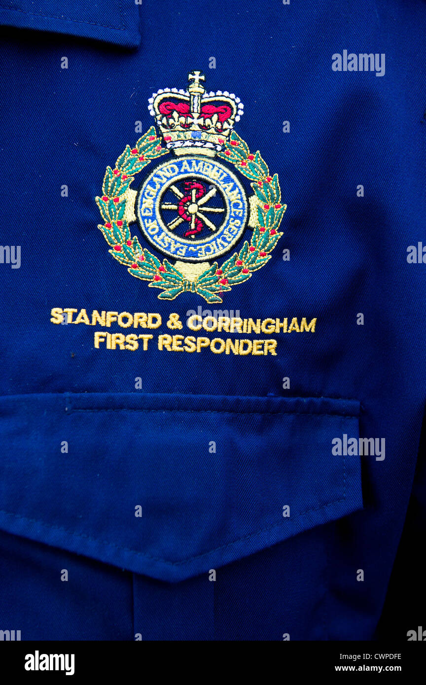 The badge of a First Responder Stock Photo Alamy