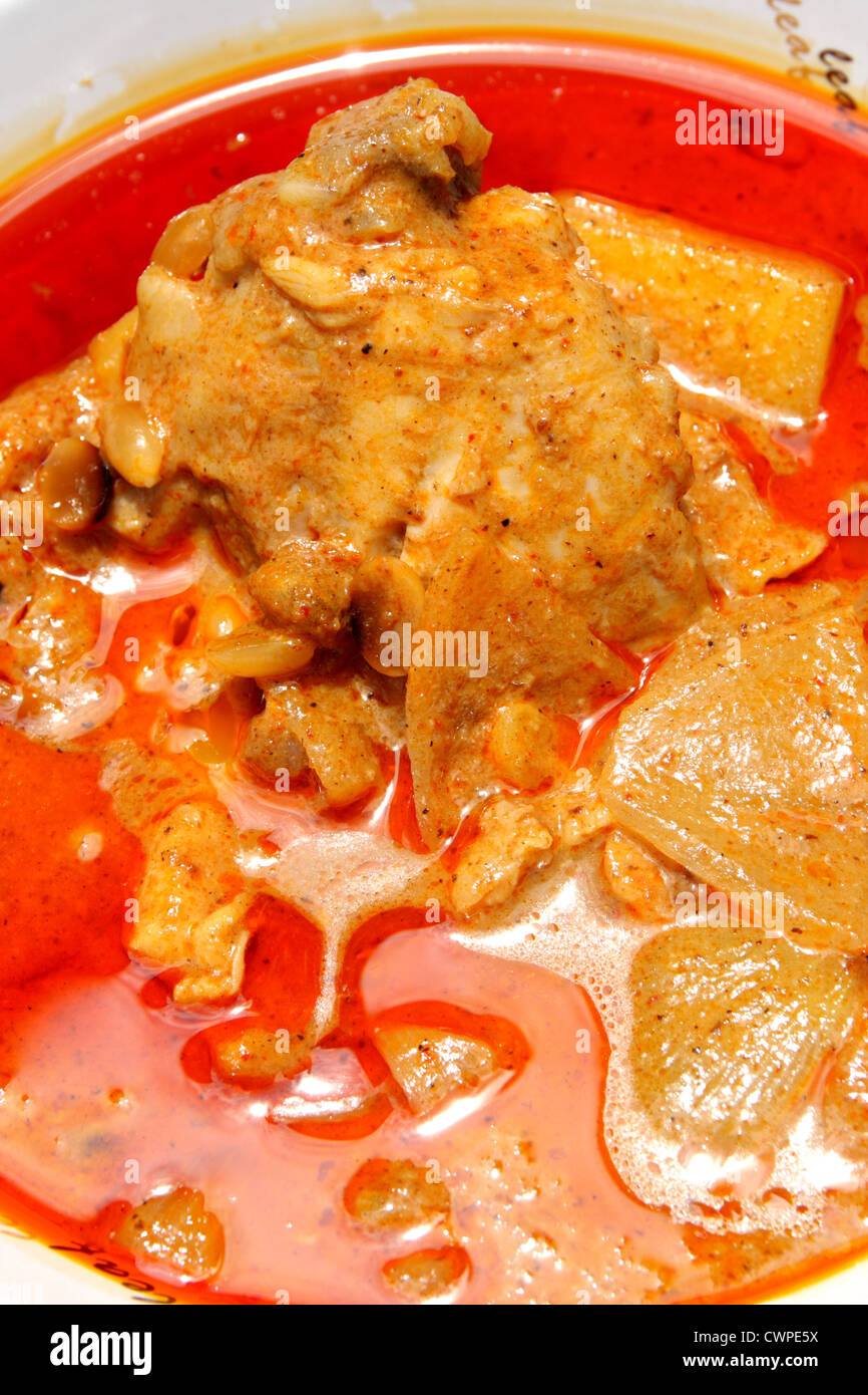 Thai food , Massaman chicken curry Stock Photo