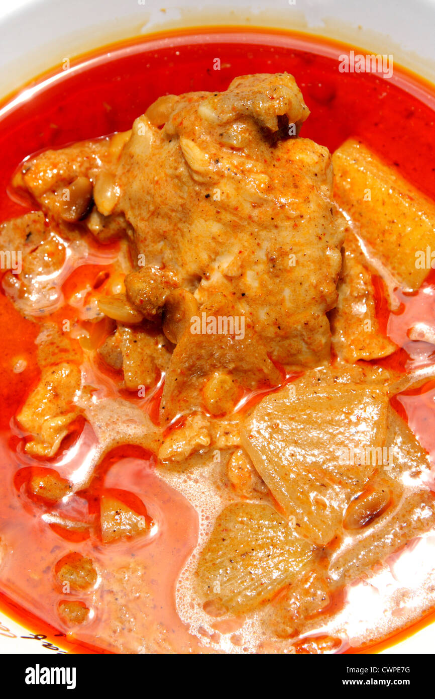 Thai food , Massaman chicken curry Stock Photo