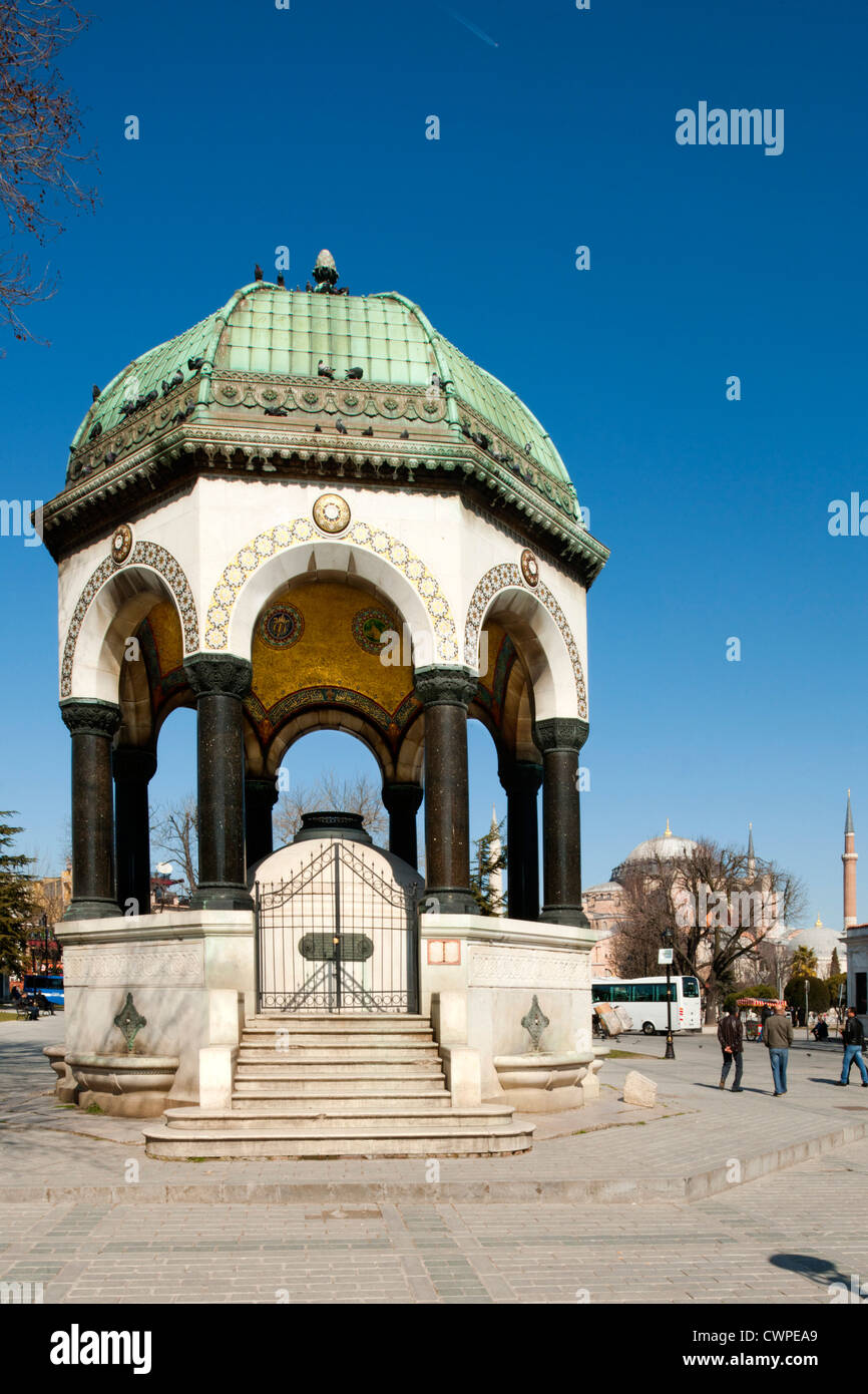 Türkei, Istanbul, Sultanahmet, Hippodrom, Kaiser-Wilhelm-Brunnen Stock Photo