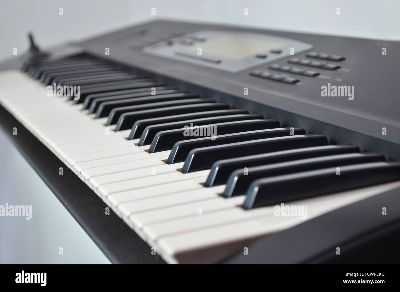 Electronic synthesizer keyboard. Musical instrument Stock Photo Alamy