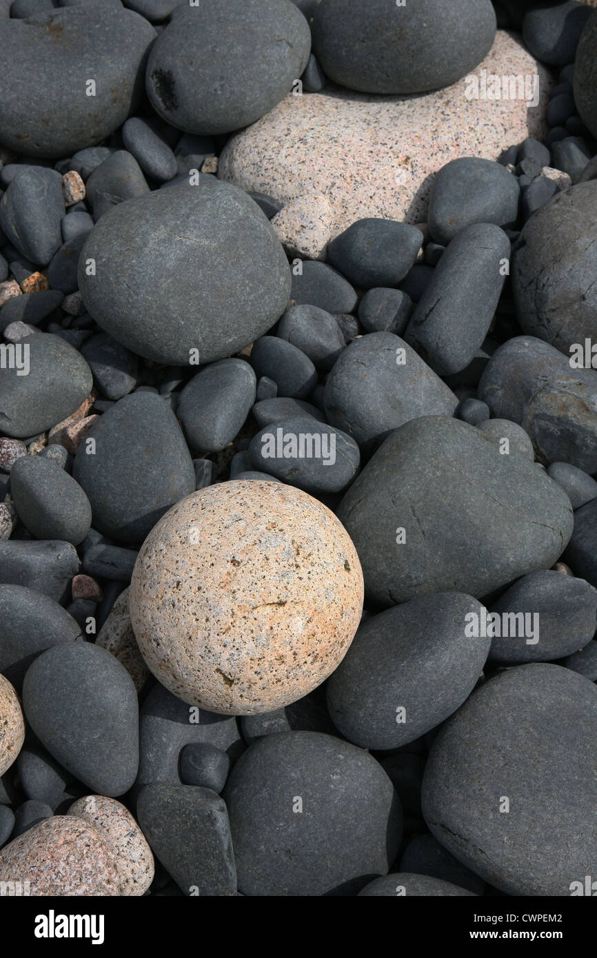 Pebbles at Progo, near Gribba point, Cape-Cornwall Cornwall England UK GB Stock Photo