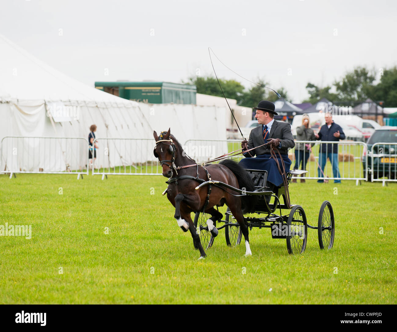 A horse and carriage at the Orsett Country Show in Essex Stock Photo