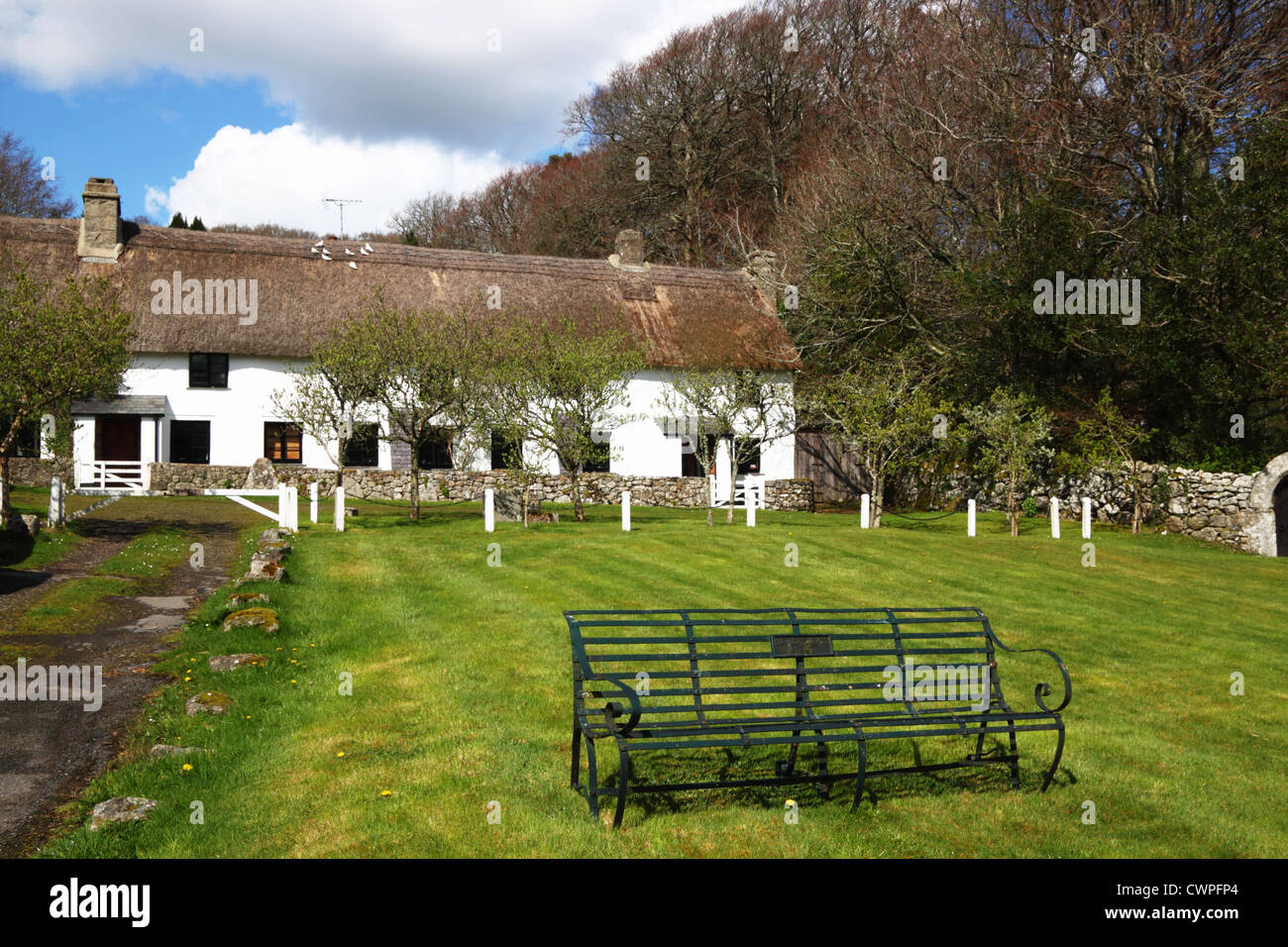 Village green, Manaton, Dartmoor, Devon Stock Photo Alamy