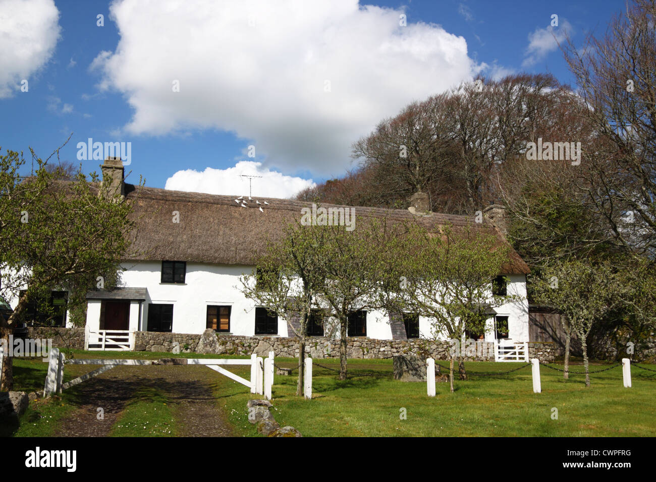 Village green, Manaton, Dartmoor, Devon Stock Photo Alamy