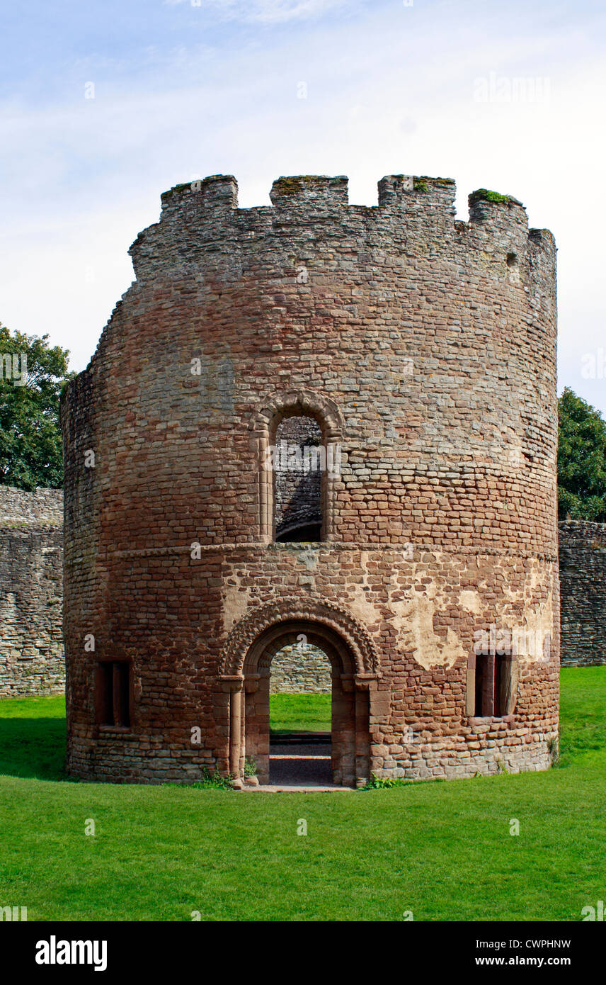 Drum Tower Ludlow Castle Shropshire England UK United Kingdom EU