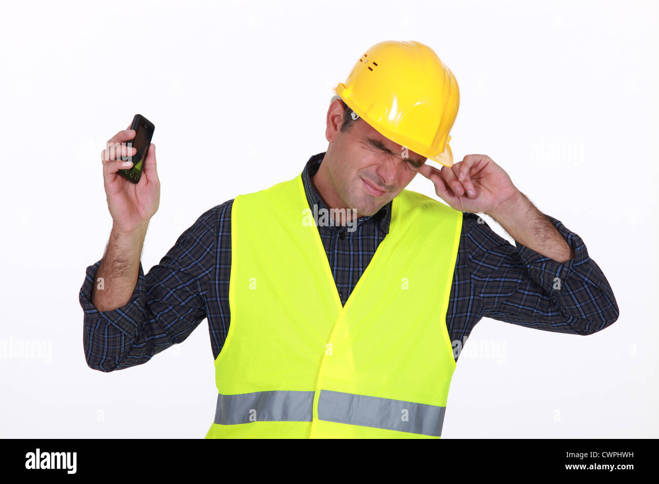 Male construction worker Stock Photo