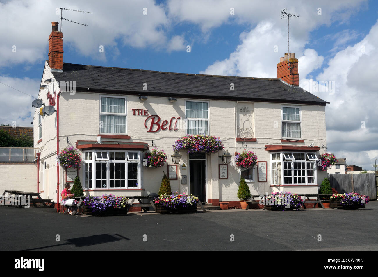 The Bell Inn, in Studley, Warwickshire, England Stock Photo