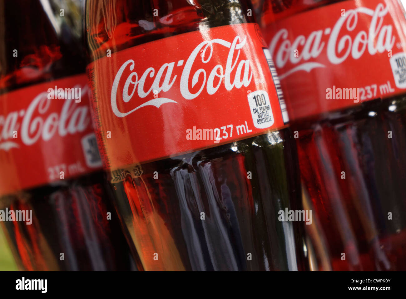 Coca Cola Bottles Stock Photo