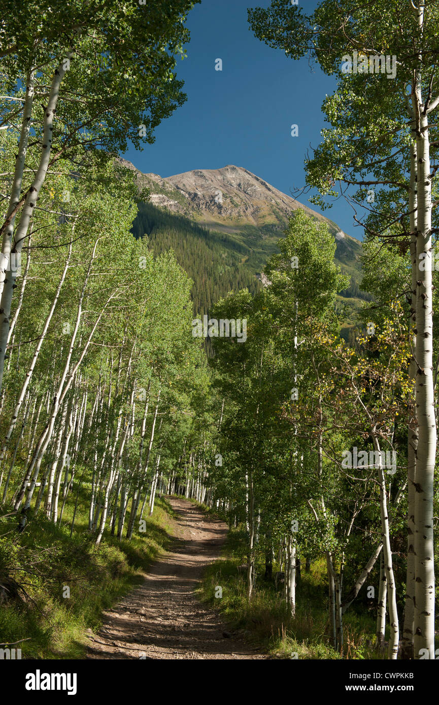 Crystal Peak above the ghost town of Crystal, Colorado Stock Photo Alamy