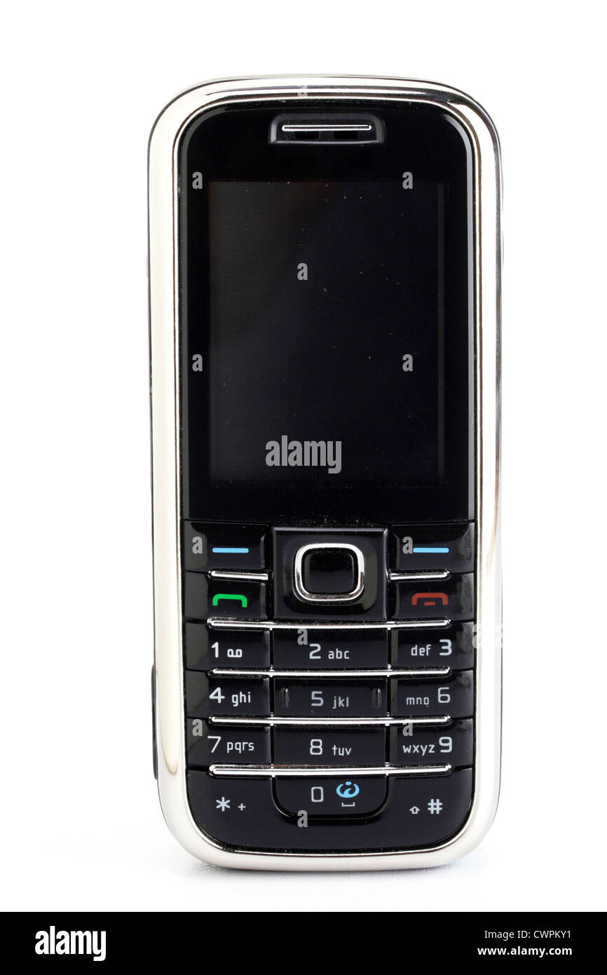 Mobile phone isolated on white background Stock Photo - Alamy