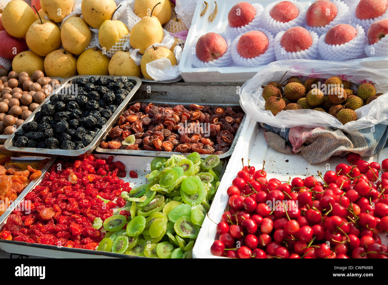 outdoor market in china Stock Photo Alamy