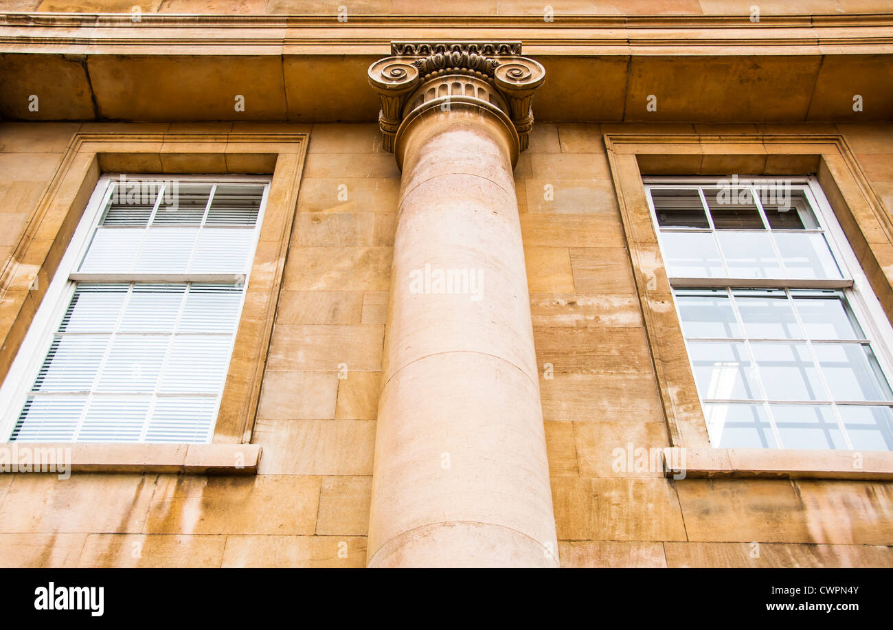 Architecture of Cambridge showing beautiful pillar and masonry work for background use Stock Photo