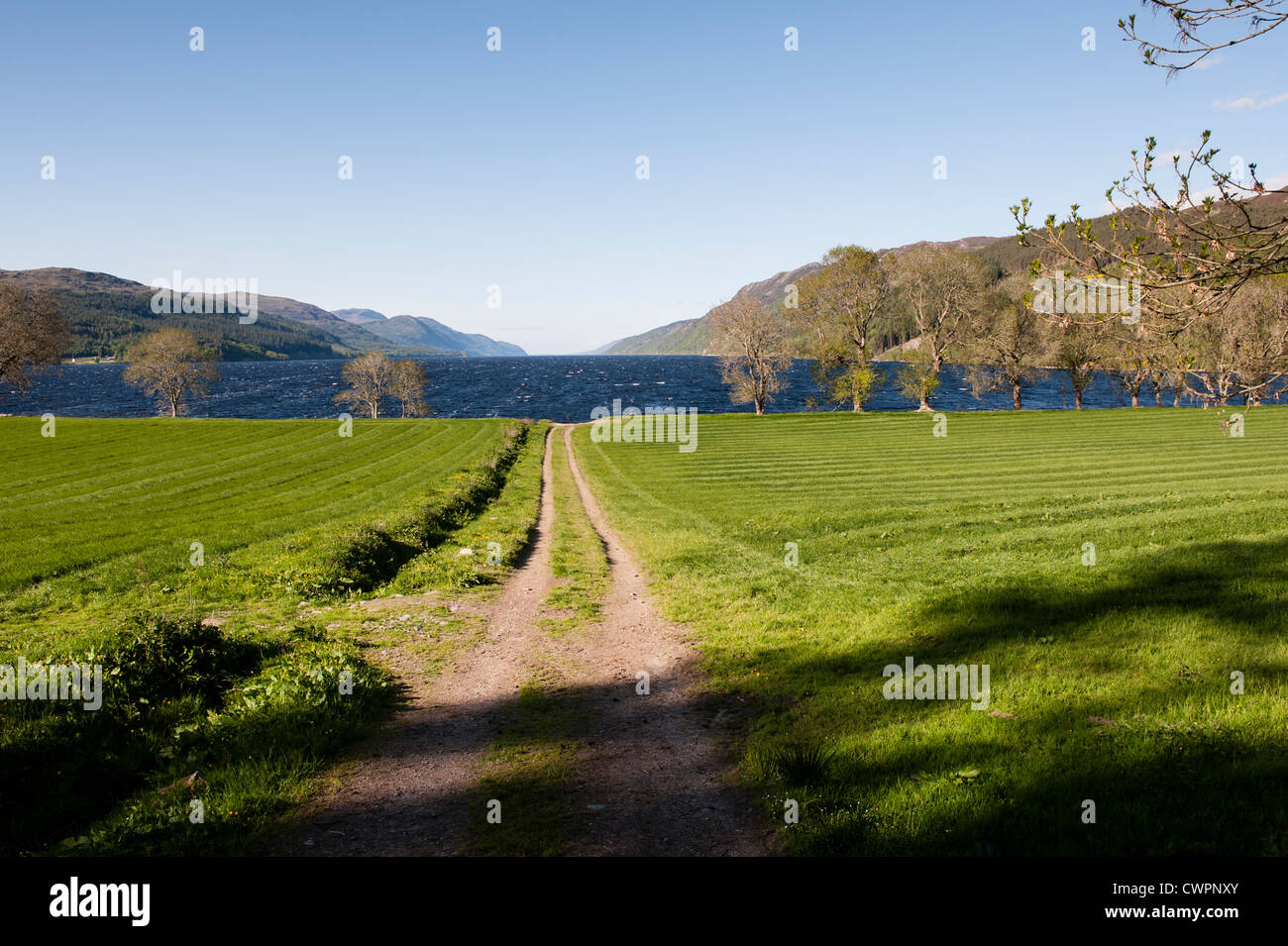 Scotland is a beautiful country. Stunning views around the famous Loch Ness. Stock Photo