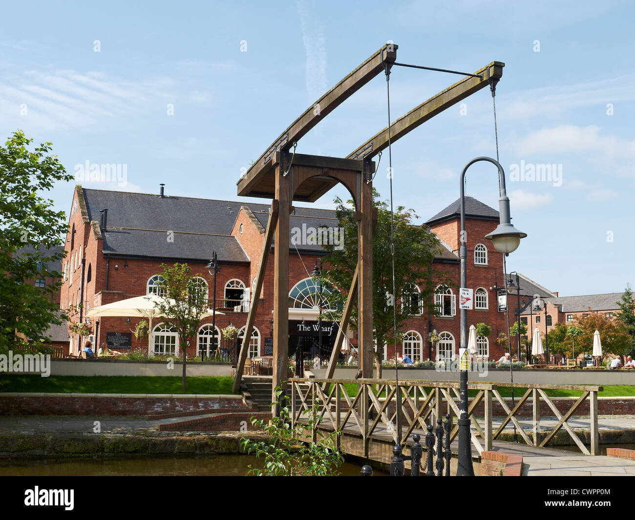 The Wharf restaurant in Castlefield Manchester UK Stock Photo Alamy